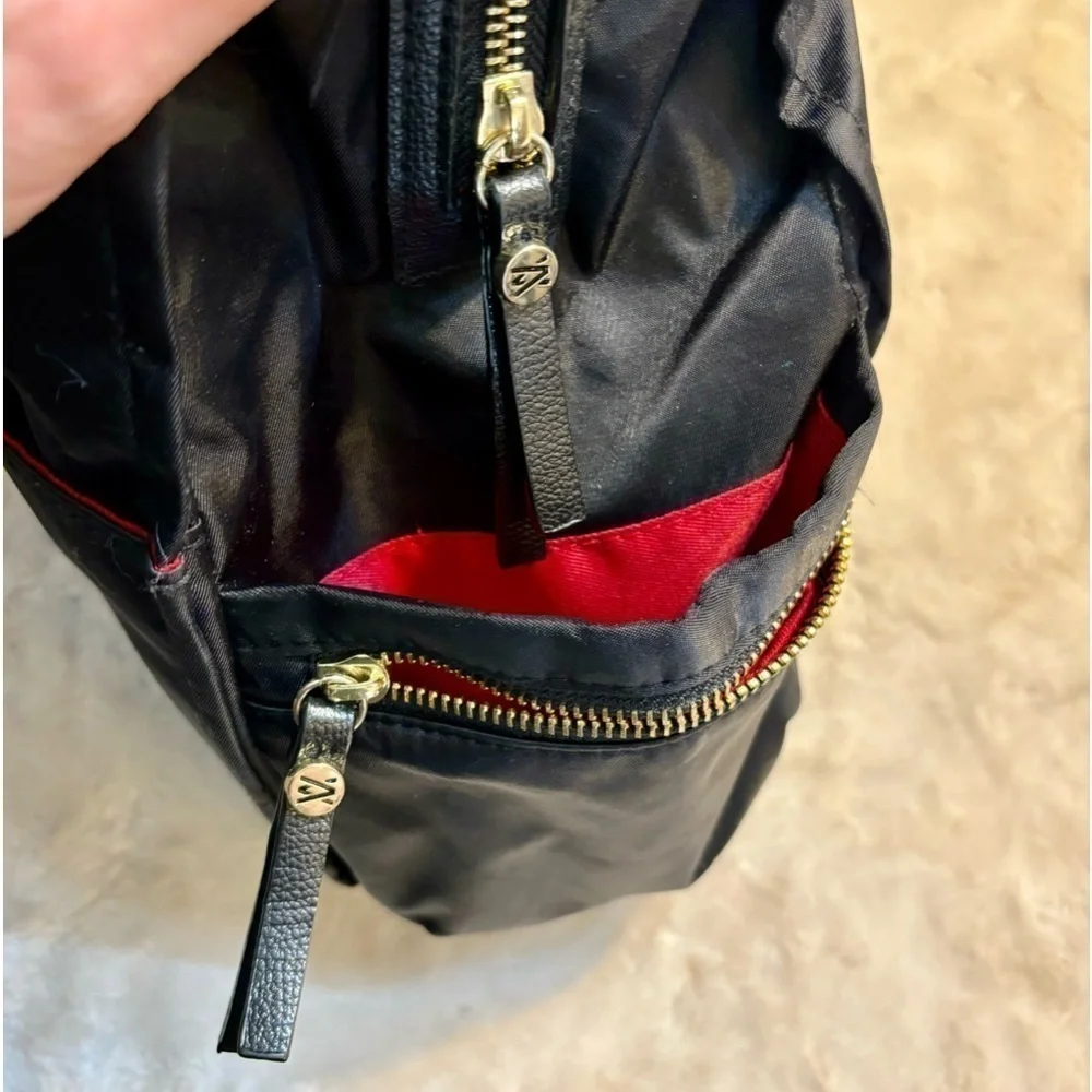 Travanti Laptop Bag Black Gold Hardware Red Interior Large Work Tote Travel